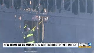 Newly built-home near Muskegon Costco destroyed in fire