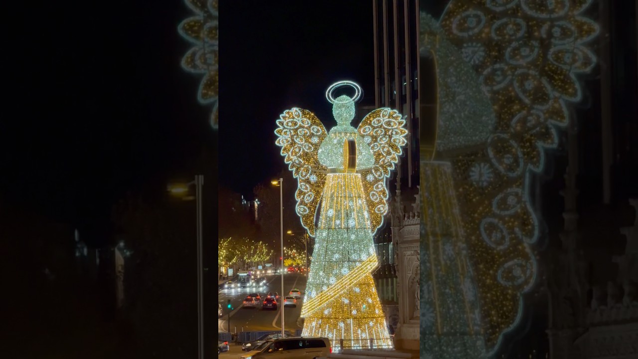 Ángel gigante Plaza de Colón, Madrid 