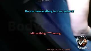 you tube, 27 yo, very tall russian brunette, B Cup t#ts, cleavage, tells girl cop 'f#ck you', 'you'r