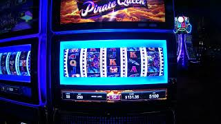 Locked & Loaded PIRATE QUEEN Slot Machine Bonus - collecting Pirates for bigger cash prizes