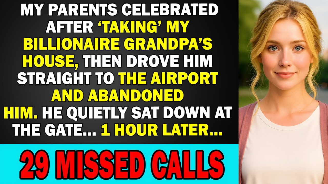 My Parents Left My Billionaire Grandpa at the Airport After ‘Taking’His House,But the Deed He Signed