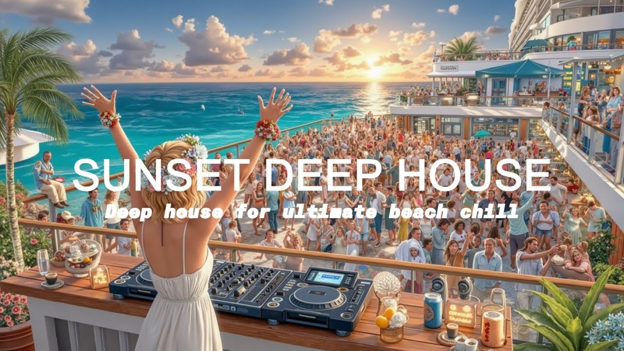 Deep House Sunset Vibes: Фоновая музыка для расслабляющей пляжной вечеринки и летнего настроения
