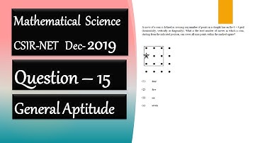 CSIR NET Mathematics Solution Dec 2019 | Question 15 | General  Aptitude | Number of Moves| Cover