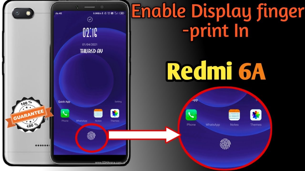 Xiaomi Redmi 6A me fingerprint kaise lagaye || How to Enable display finger print in Redmi 6A