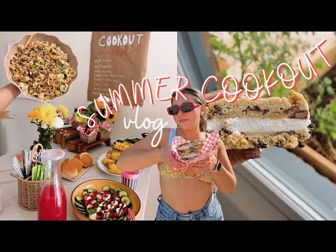 COOKOUT VLOG🍉🌽🌈🌭 - YouTube