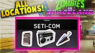 ALL SETI-COM PART LOCATIONS! - ZOMBIES IN SPACELAND EASTER EGG PART 1 (IW ZOMBIES)