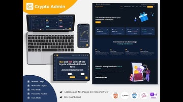 Cryptocurrency Dashboard Admin Template Bootstrap with Dark Theme