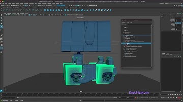 16 Rigging  the Doggie Clock in Autodesk Maya   Part 1