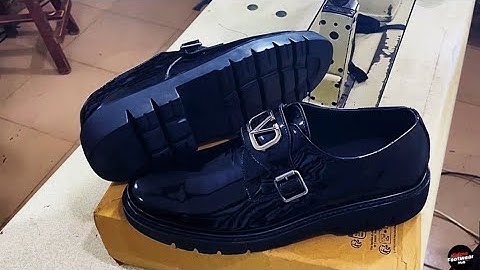 HANDMADE Valentino Monk Strap shoes|  #handmade #leathershoe  #handcrafted #oxford #shoemaking 