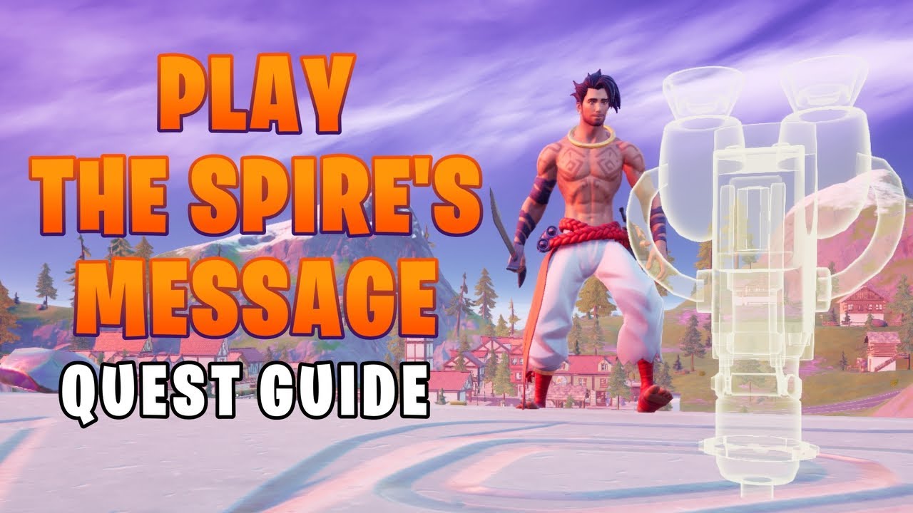 Play the Spire's Message at a Guardian Outpost (The Spire Quests