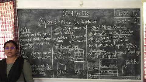 Computer Class 5   More On Windows   Part 3