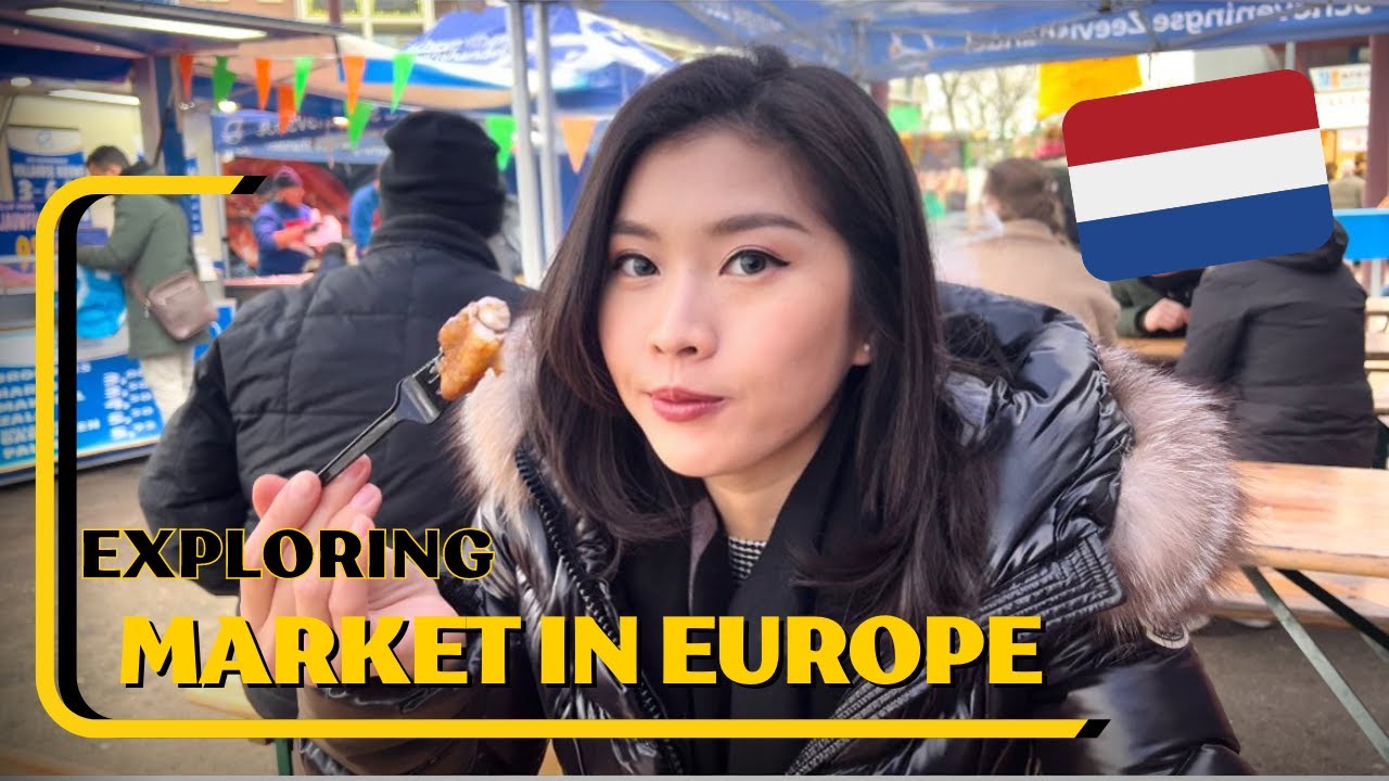 Europe Street market in Netherlands, Tilburg🇳🇱