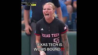 Texas Tech eliminates Florida to advance to its second WCWS in program history