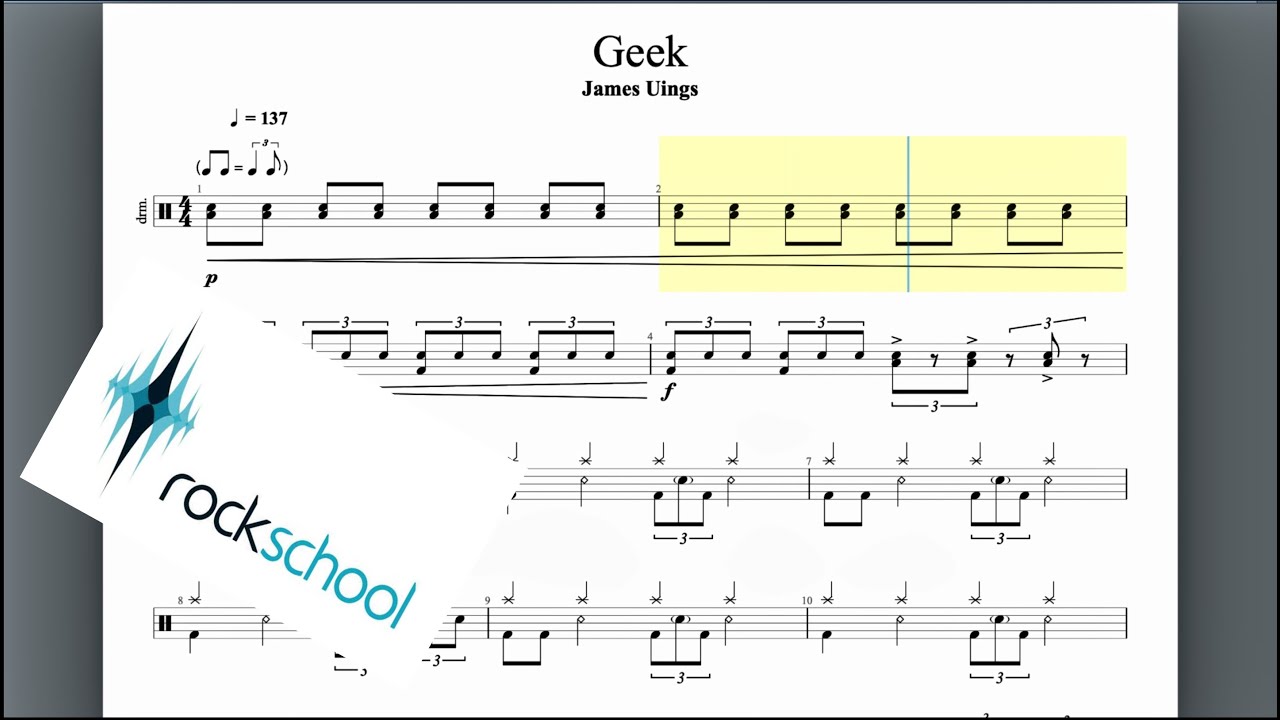 Geek Rockschool Grade 5 Drums