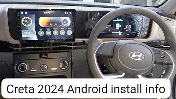 creta 2024 infotainment console opening info