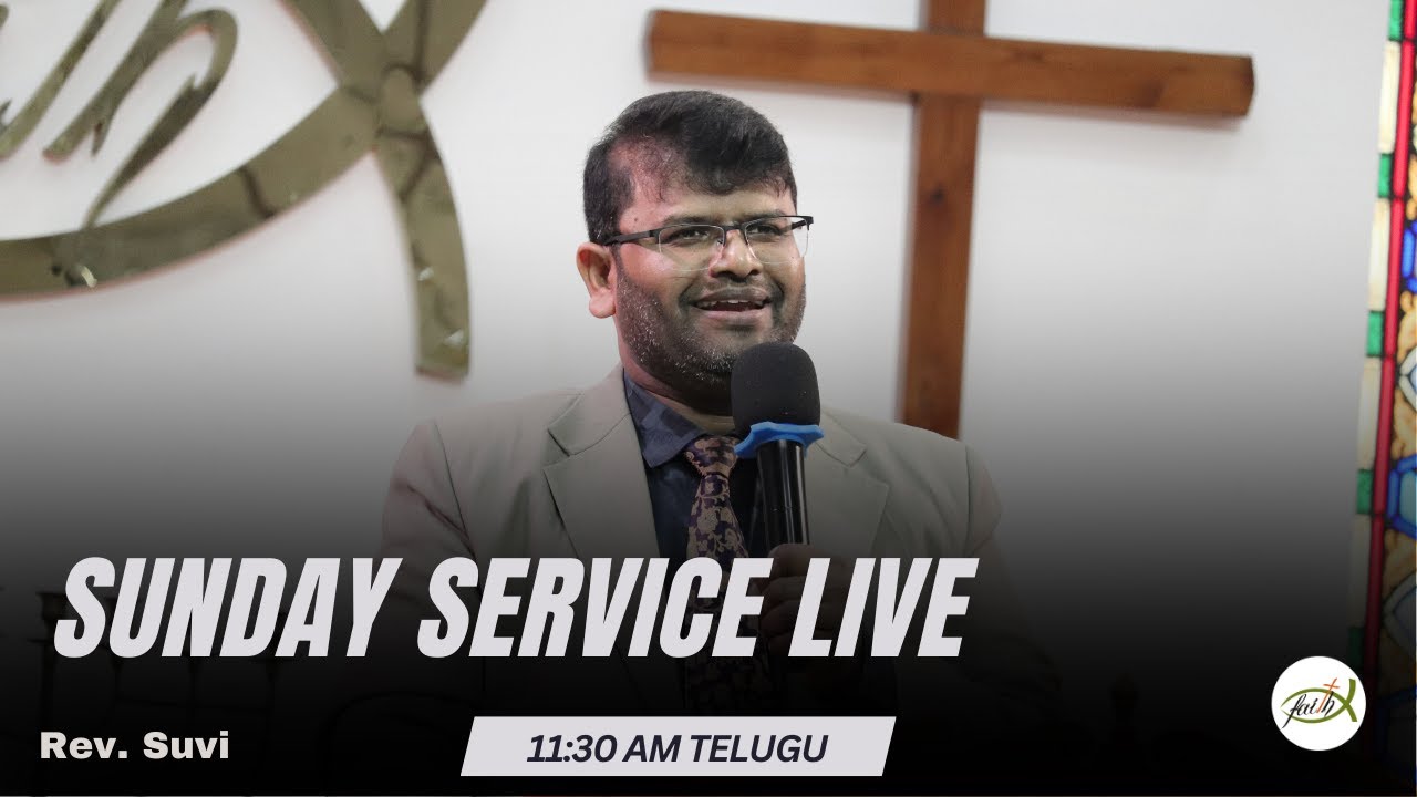 We Welcome you to our 11:30 AM Telugu Service | Sunday Service Live