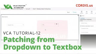 Full Patching from Dropdown to Textbox|VCA Tutorial-12 News