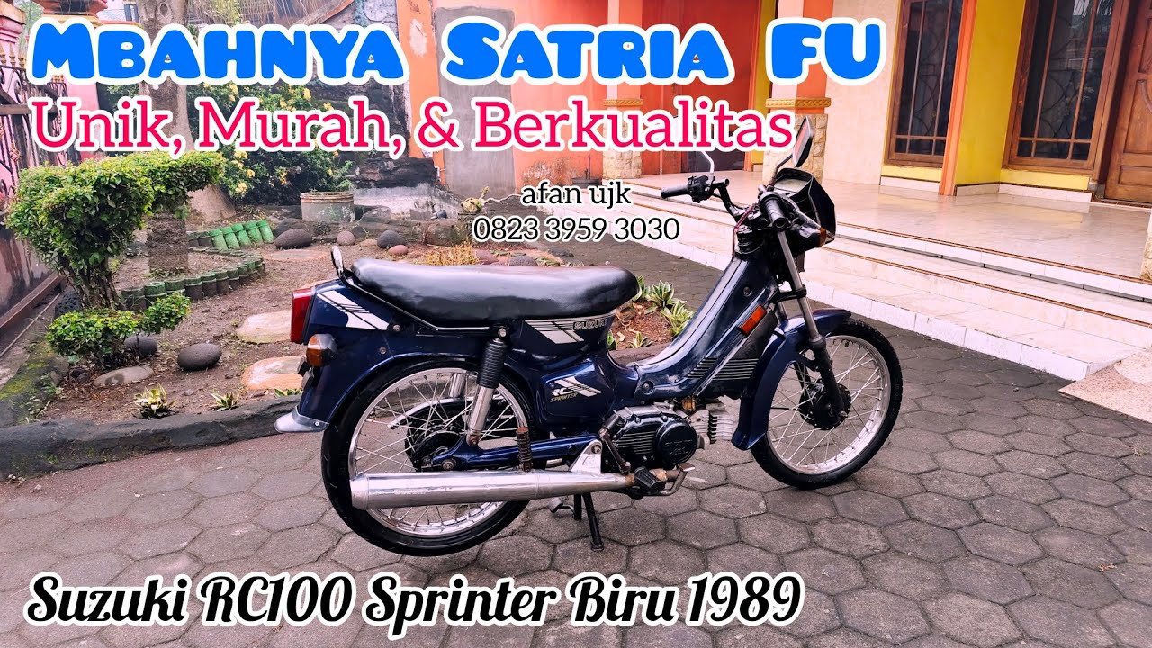 MBAHNYA SATRIA FU, SUZUKI SPRINTER / SUZUKI RC100 SPRINTER BIRU 1989 MESIN ENAK, MURAH BERKUALITAS