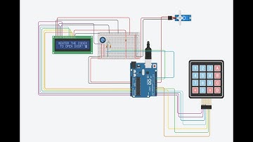 Password based door locking system |Arduino project | using Tinker cad