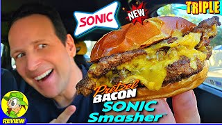 Sonic Pretzel Bacon Triple Sonic Smasher Review The Best Smasher Yet? Peep This Out