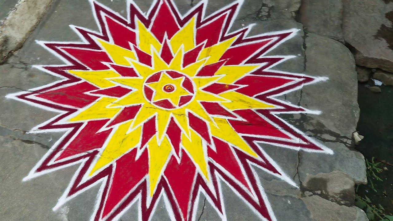 Ранголи колам для пятницы/вторника