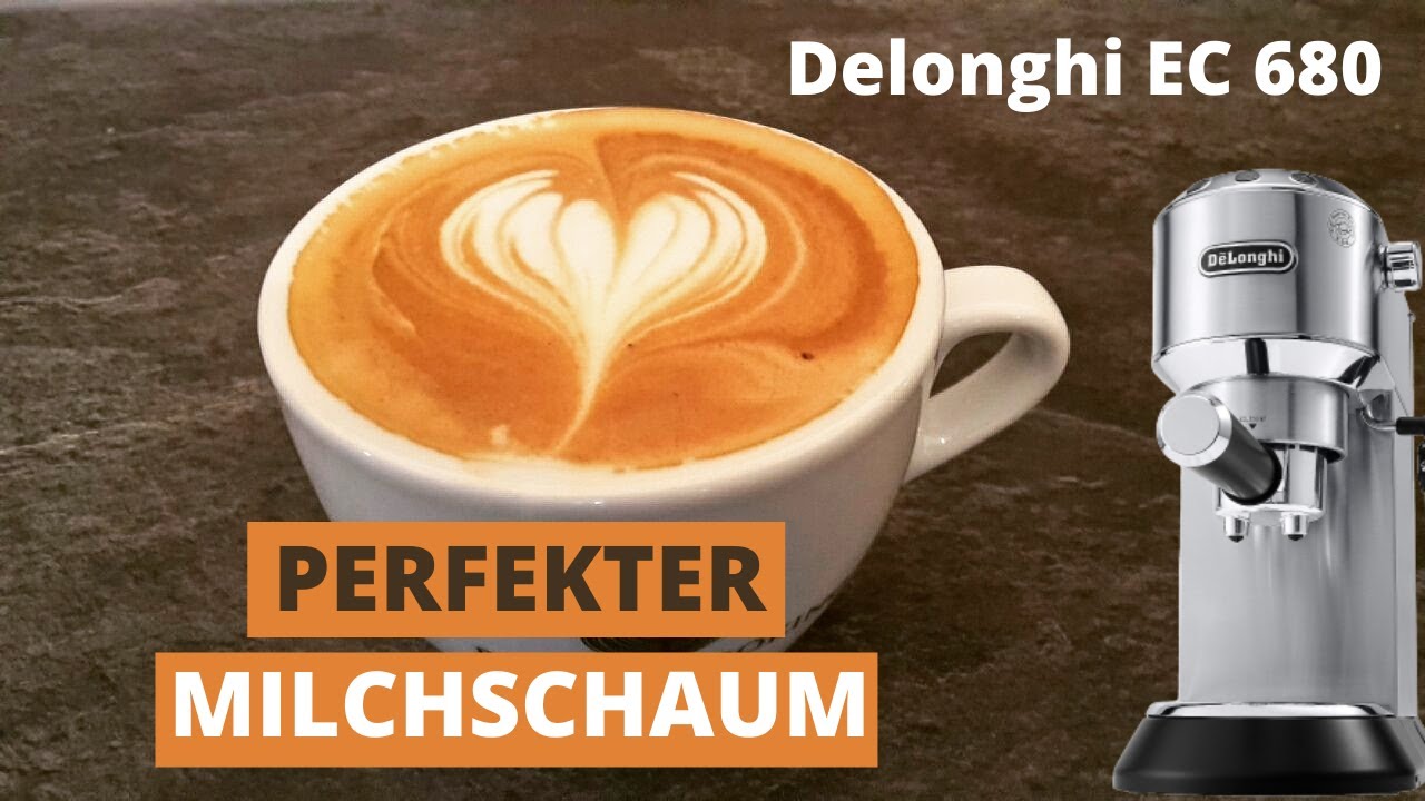 Perfekter Milchschaum mit der Delonghi EC680 Siebträger Kaffeemaschine ...