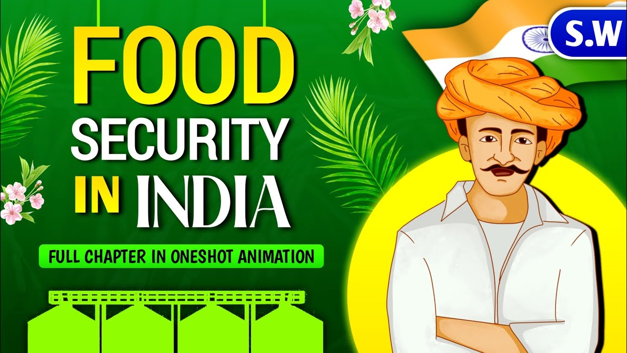 Food Security In India in Animation | Chapter - 4 | Class - 9 | Full chapter in Animation Oneshot