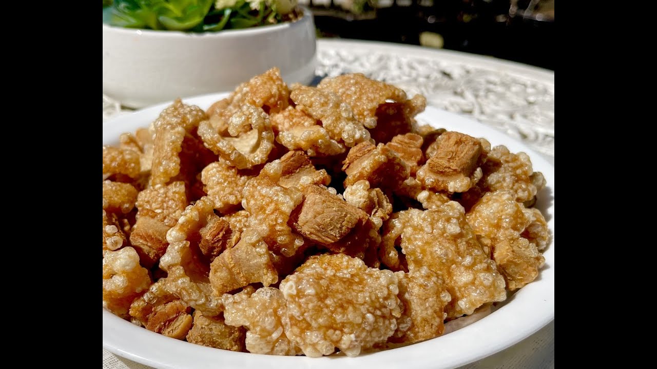 CRISPY PORK RINDS and LARD Keto crackling pork rinds snack Easy