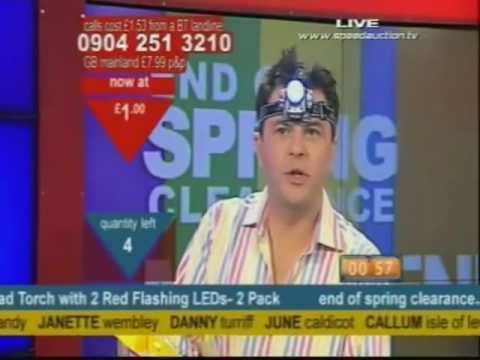 Chris Rhodes: Speed Auction TV desparately trying to sell a head lamp