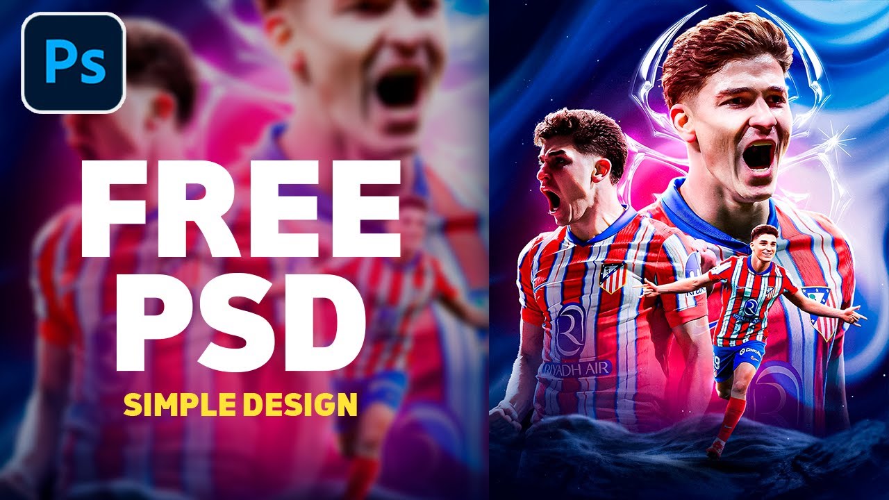 Photoshop Tutorial - Football Poster Design - Julián Álvarez - Simple ...