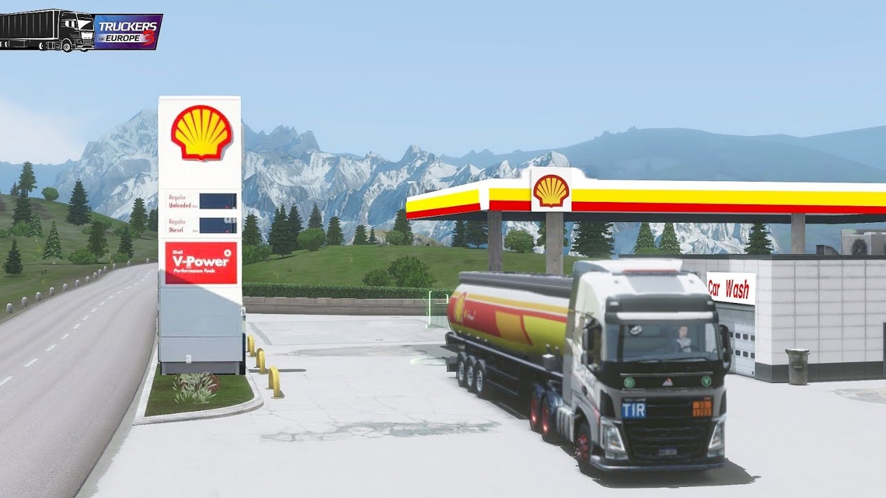 🚚 Truckers of Europe 3 🚦  Shell Petrol delivery to Lench from Nuremberg ✅