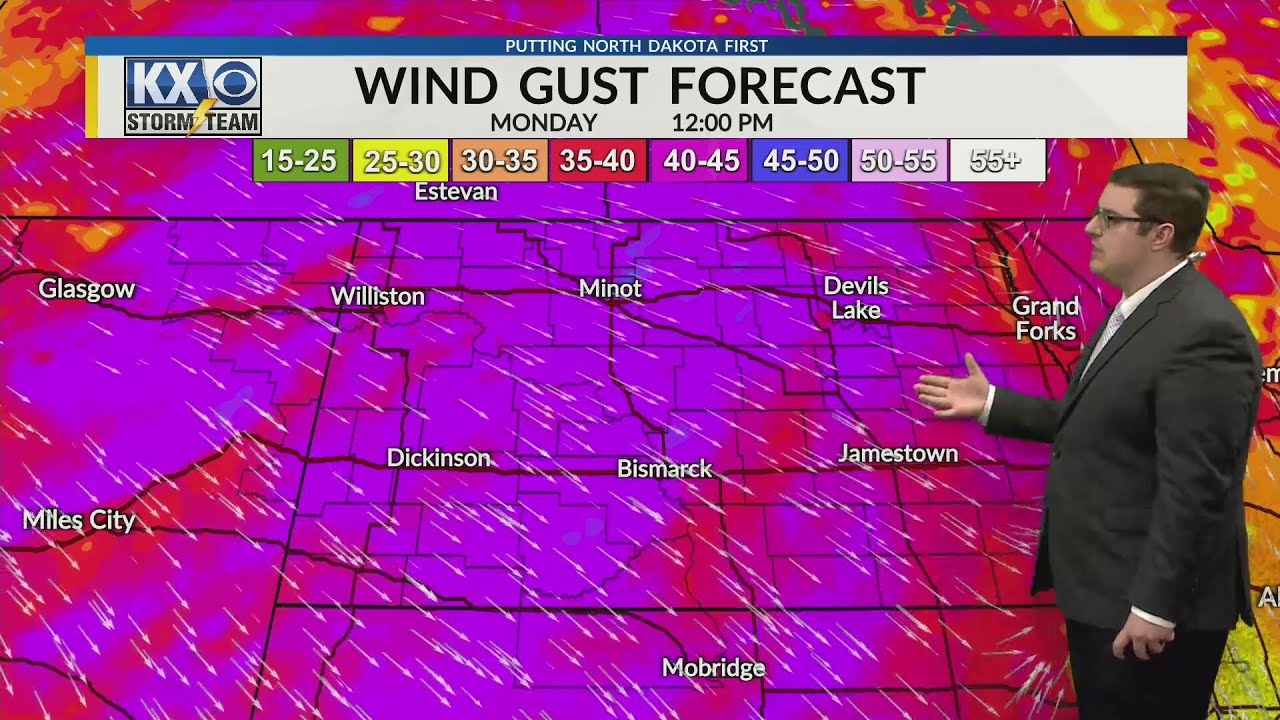 A weekend of winds and above averages temperatures before the new week ...