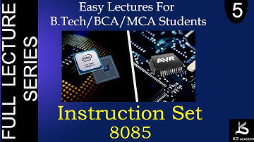 Instruction Set Of 8085 Microprocessor | Microprocessor And Microcontroller | BTech | Lect 5