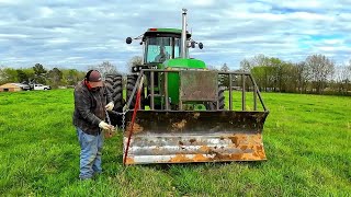 'Plowboy to Cowboy' UnFencing old pasture for rowcrop ground.