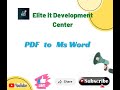 অনলাইন PDF to Word কনভার্টার ব্যবহার