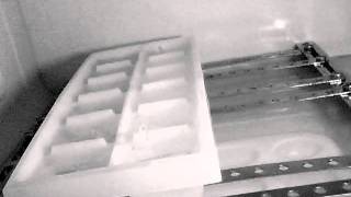 time lapse video of a growing ice spike