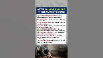 Over 50? Your Body Is Trying to Warn You