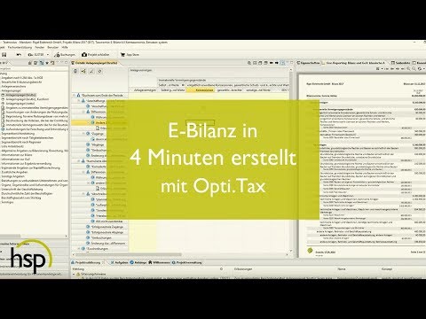 E-Bilanz in 4 Minuten erstellen - mit Opti.Tax