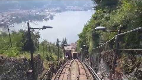 Funicolare Como-Brunate (funicular), Lake Como, Italy - B&G video