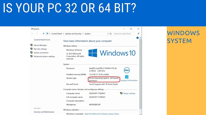 32 bit or 64 bit? - How to Tell What Your PC is