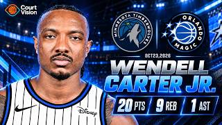 Full Wendell Carter Jr. - 20 Points, 9 Rebounds, 1 Assist vs Timberwolves - 2026-27 Regular Season Update