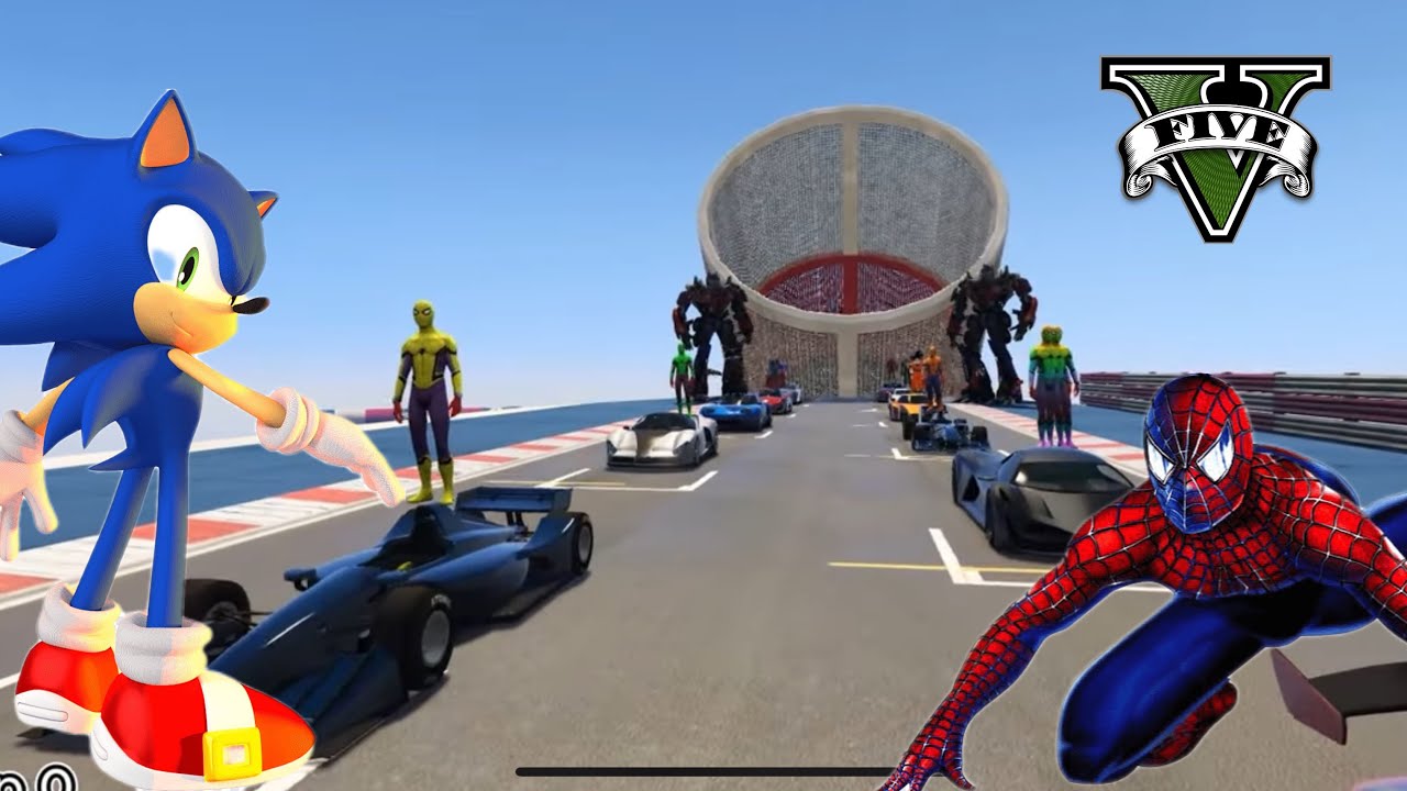 Spiderman Racing Spiderman Racing Car , Siêu Nhân Nhện Đua xe Cùng Chú Nhím Thần Tốc ...