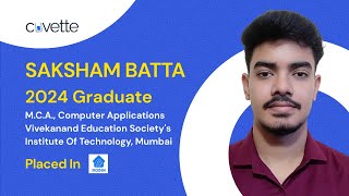 Placed - Saksham (2024 Grad) from our Fullstack Development Placement Guarantee Course Program