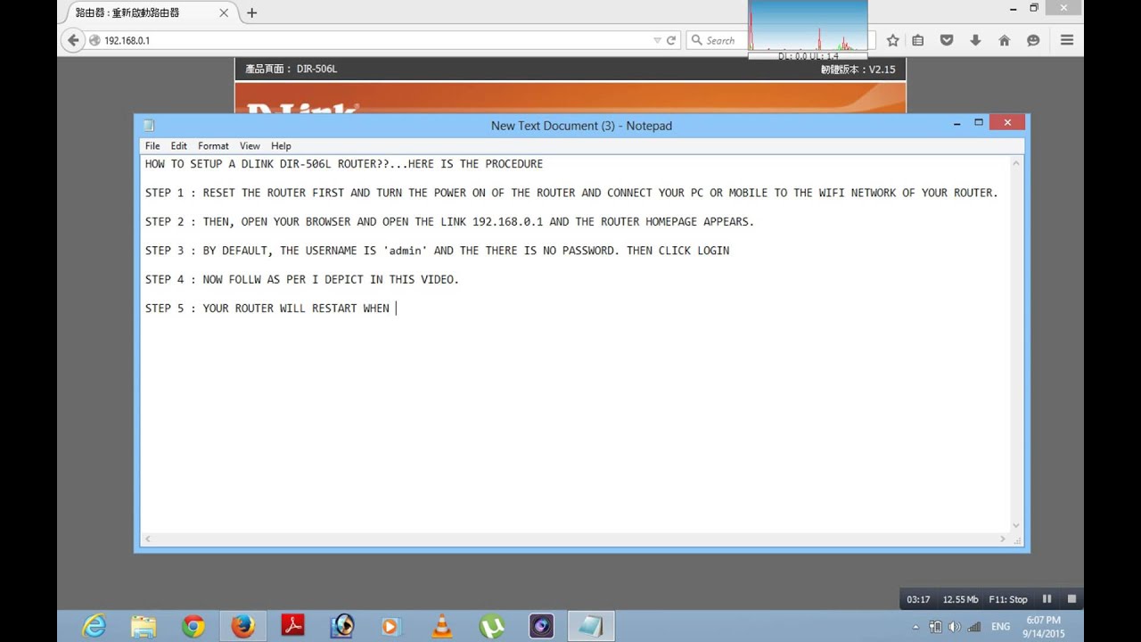Copy of How to setup the wireless router D-Link DIR 506L wirelessly..??