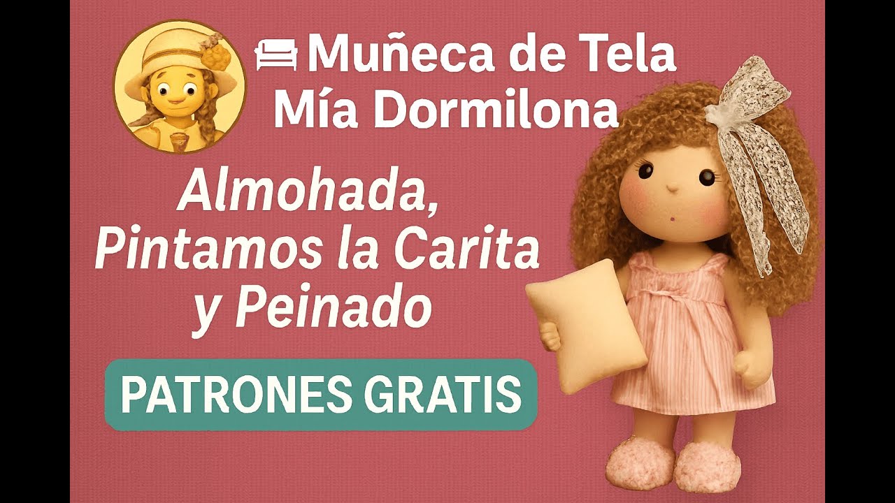 Mía Dormilona Подушка для макияжа и парикмахерской Free Patterns