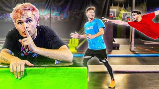 Insane Hide And Seek Tag In Trampoline Park