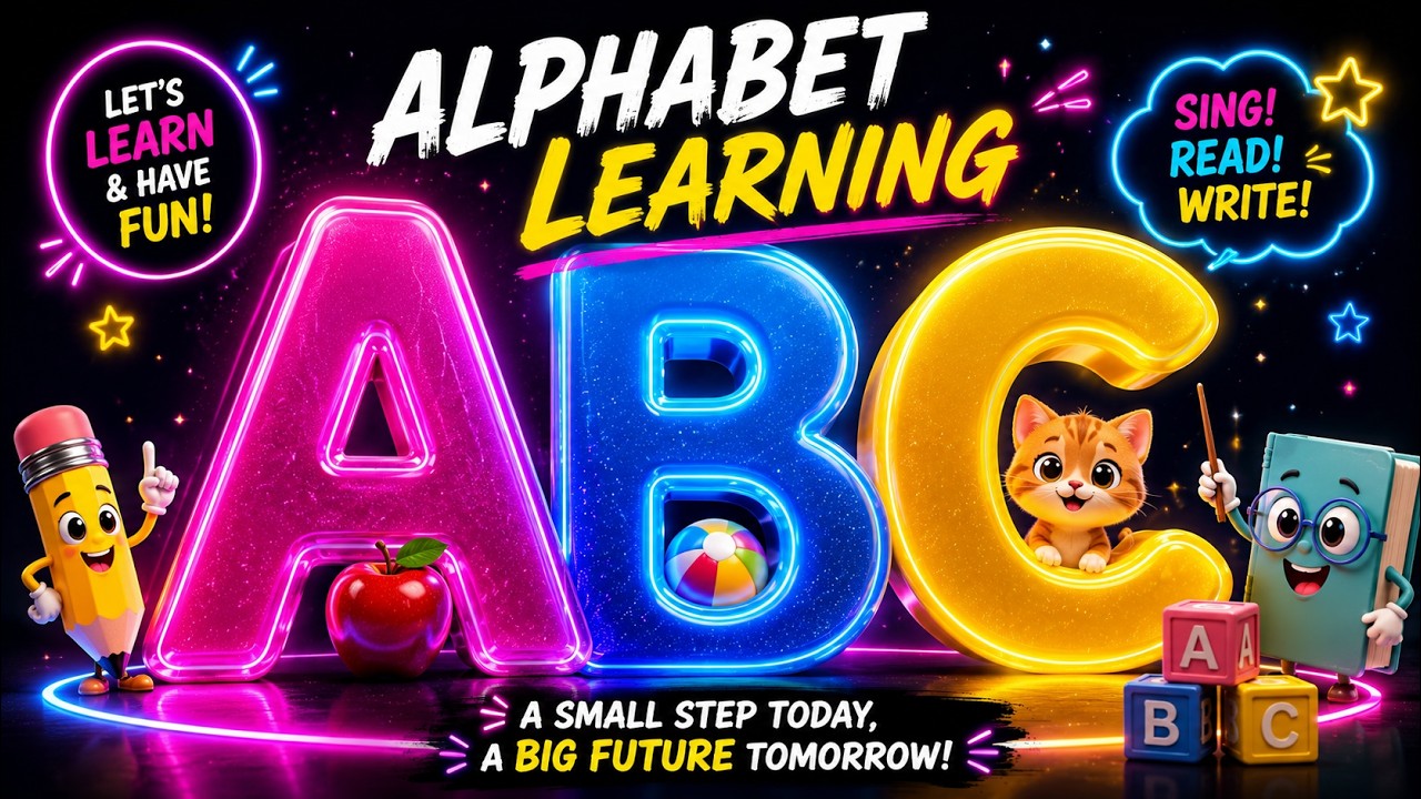 ABC Learning for Toddlers |Learn Letters A-Z with Colorful Animation ...