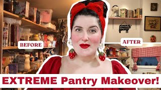EXTREME Pantry Declutter + Makeover! || Clearing out years of junk and making my pantry CUTE