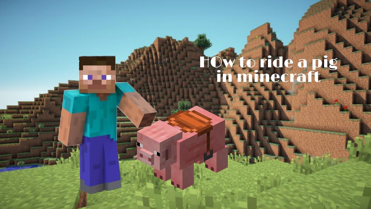 Pig Minecraft Ride How to ride a pig in minecraft - YouTube