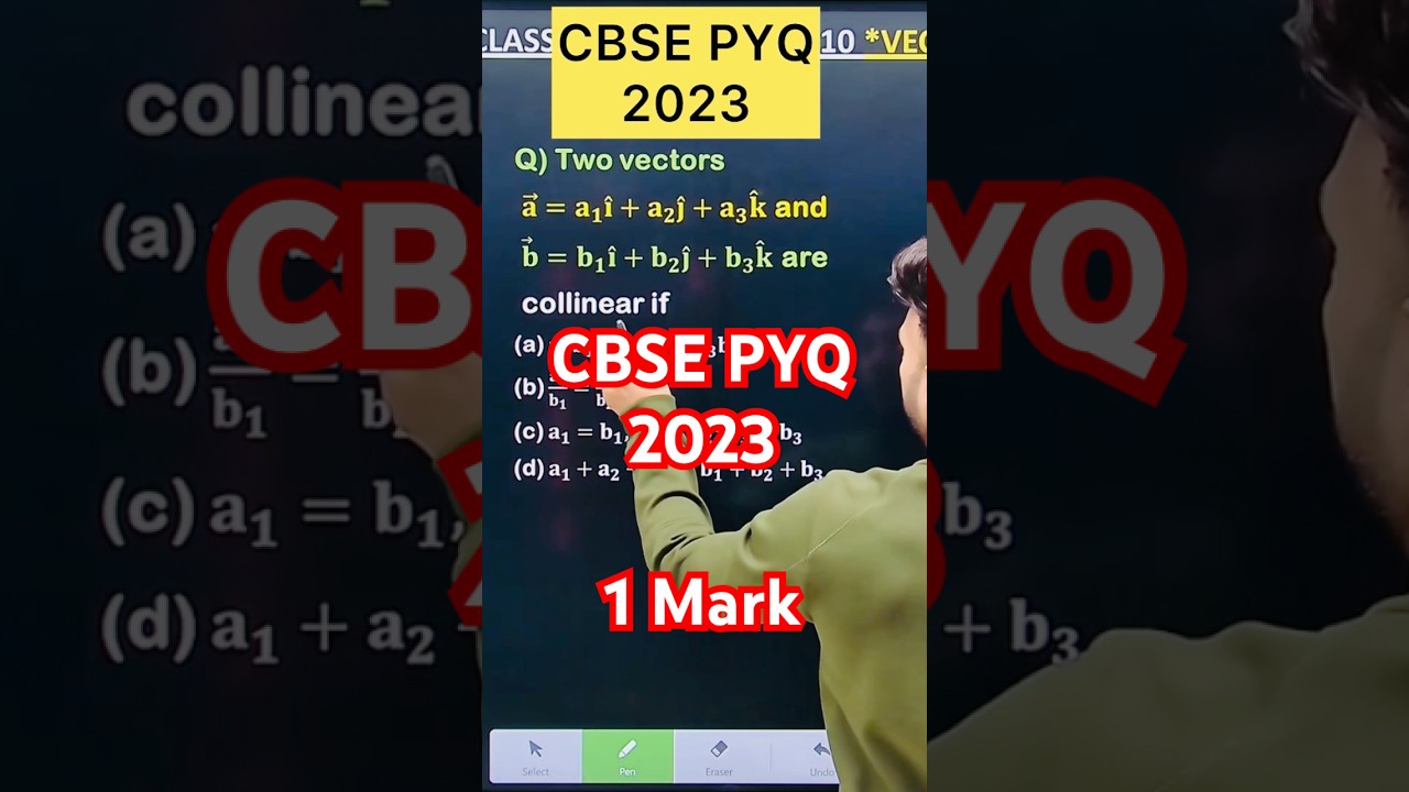 Q) Two vectors 𝐚 ⃗=𝐚_𝟏 𝐢+𝐚_𝟐 𝐣 ̂+𝐚_𝟑 𝐤 ̂ and 𝐛 =𝐛_𝟏 𝐢+𝐛_𝟐 𝐣+𝐛_𝟑 𝐤 are  collinear